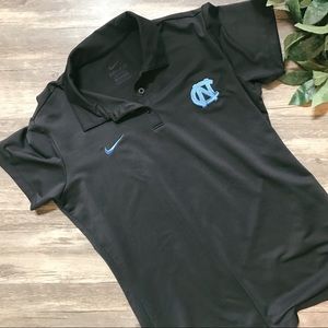 Black UNC Nike Dri-Fit Polo
